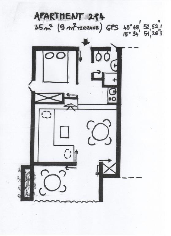 Apartments Sanda Murter Exterior foto